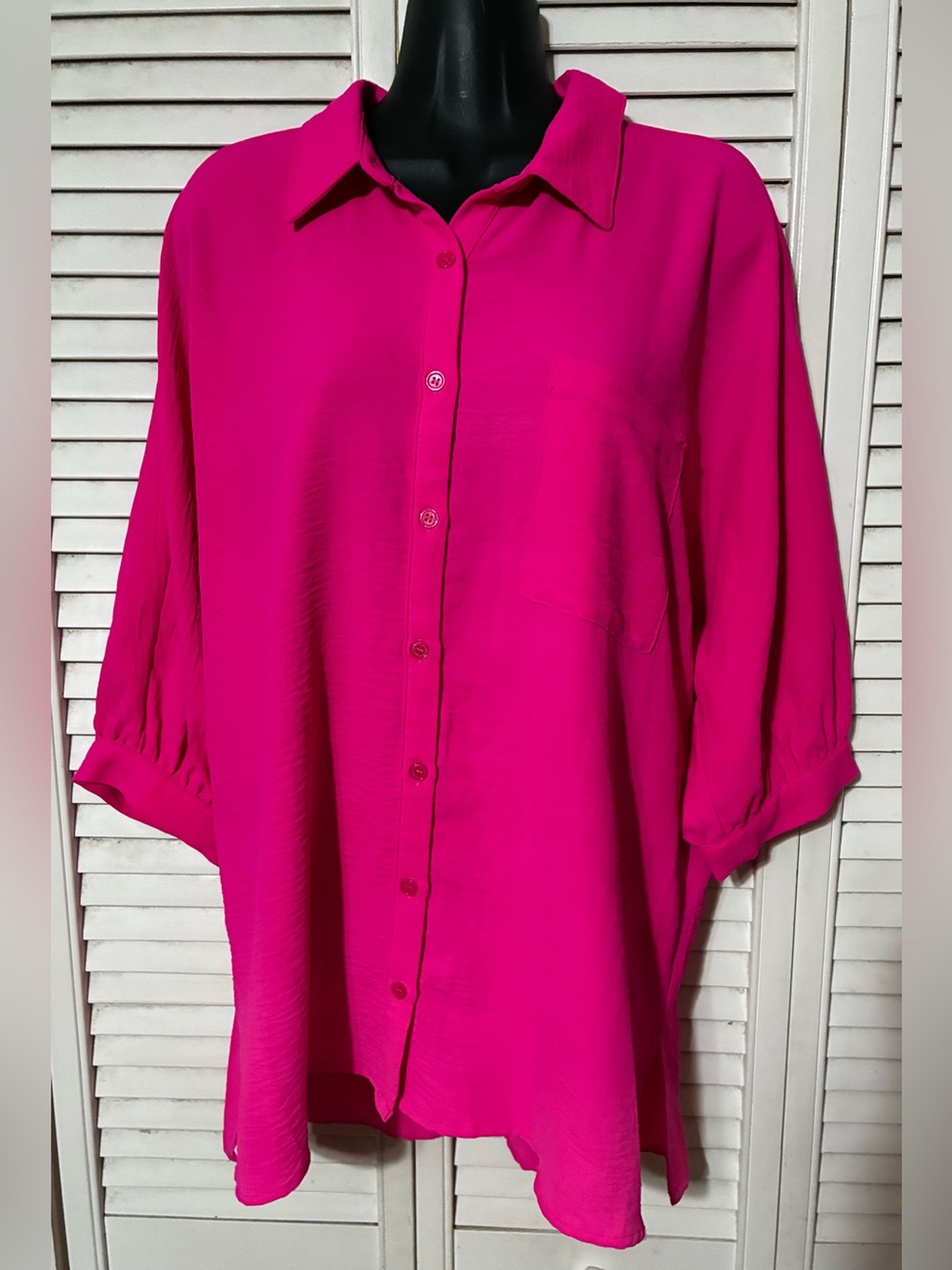JODIFL Fuchsia Button-Down Shirt